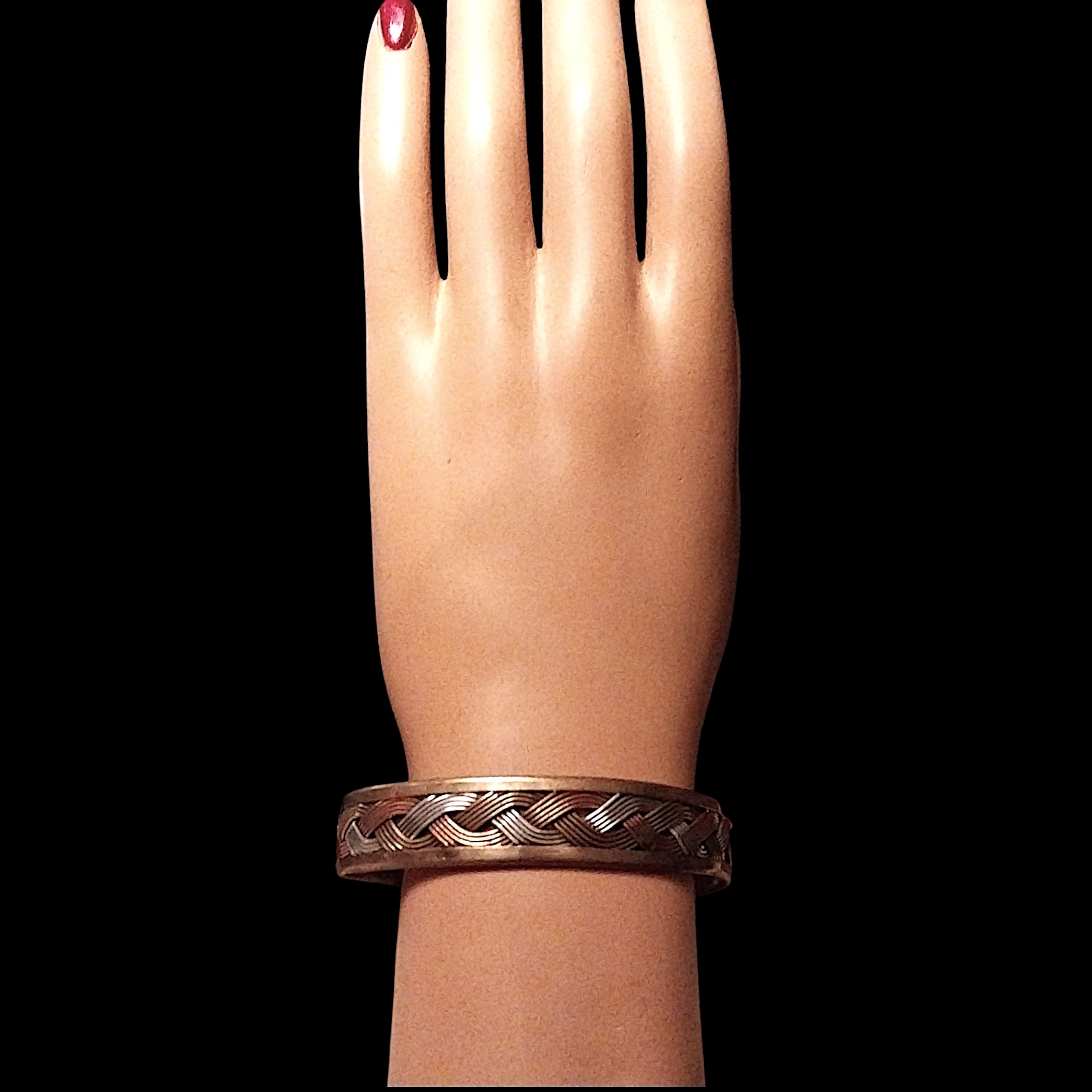 Woven Metal Cuff Bracelet